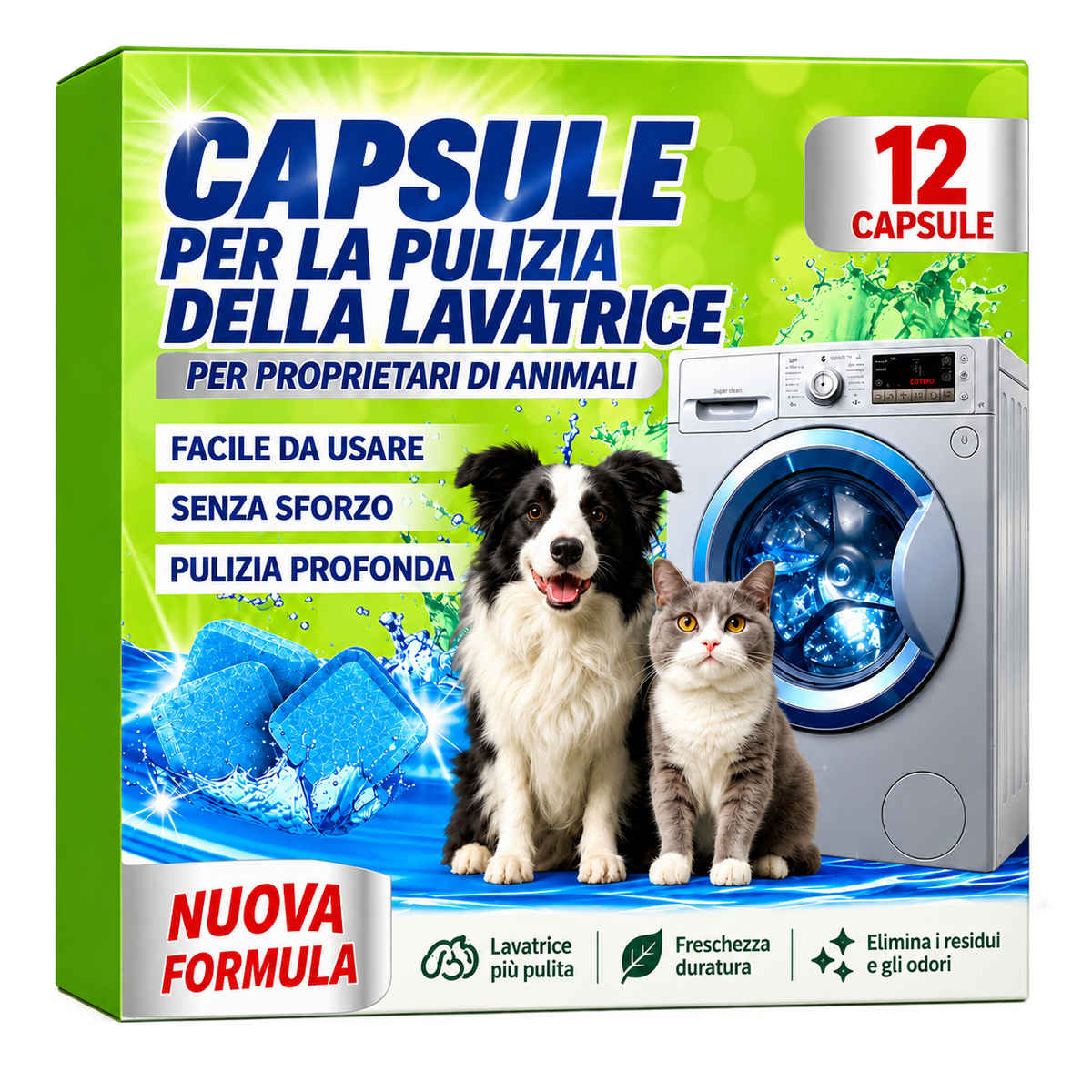 Seventh Wash - Capsule per la pulizia della lavatrice